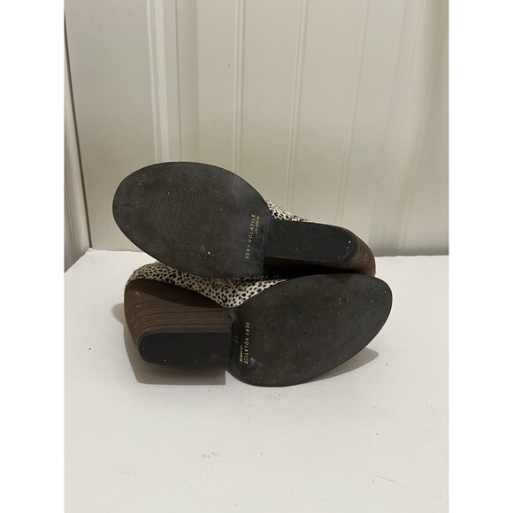 Very Volatile Feverdream Chocolate Chip Pony Hair Ankle Booties Size 10 - Picture 12 of 14